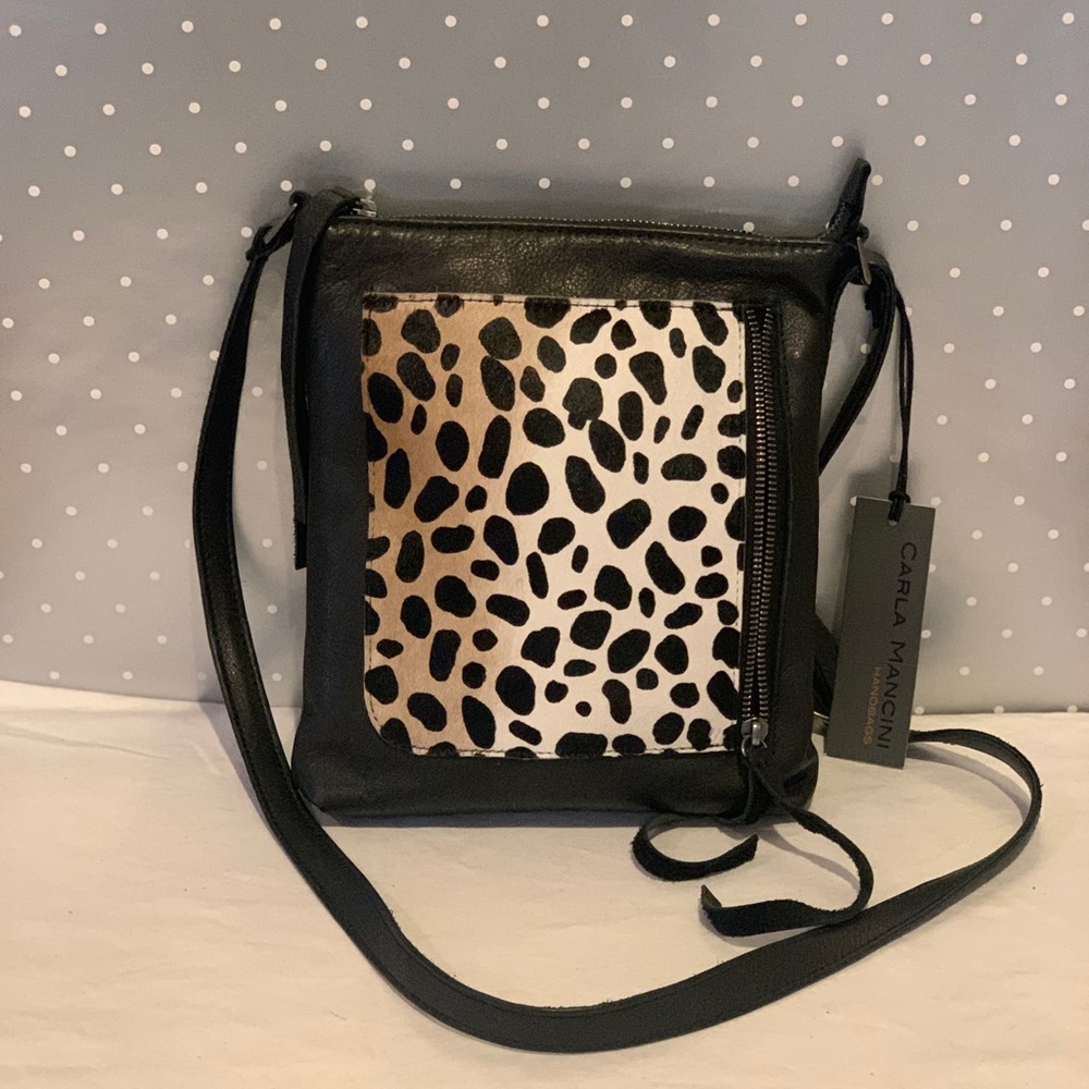 Carla Mancini Emma Black Leo Crossbody